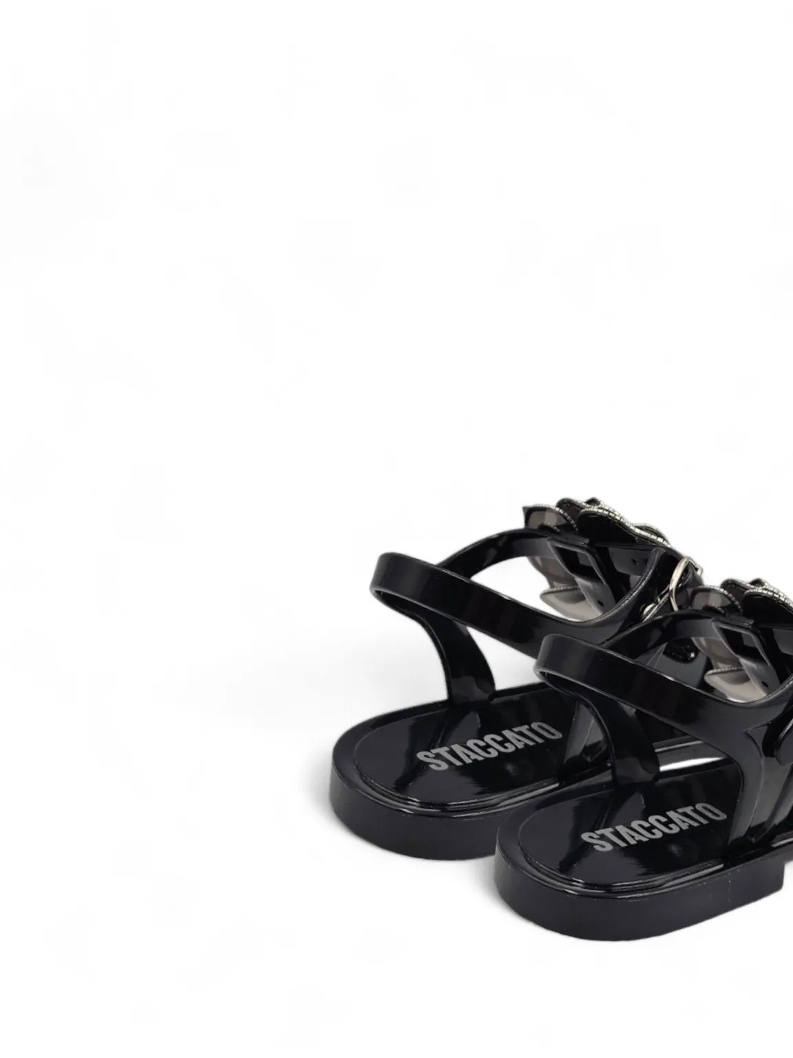 3D Flower Duet Jelly Sandals