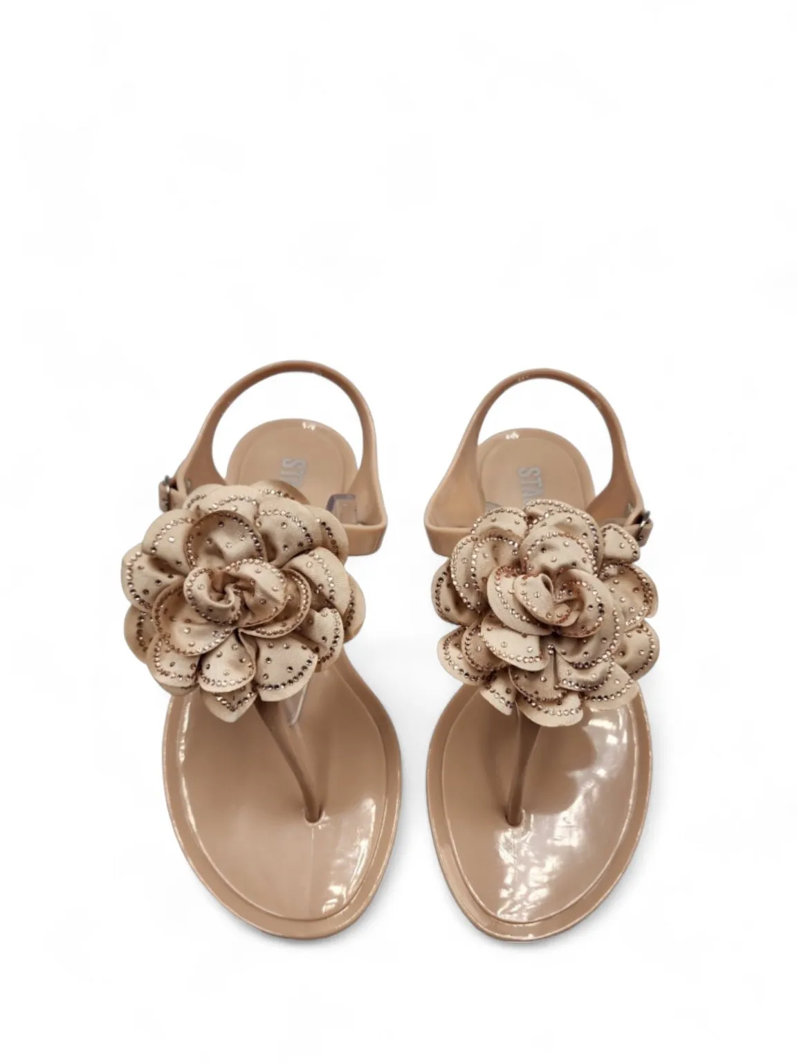 3D Flower Duet Jelly Sandals