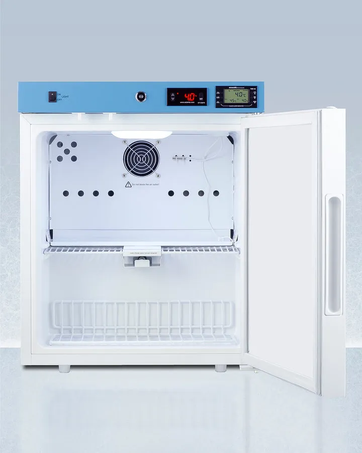 Accucold 19" Wide Compact Healthcare Refrigerator, with High/Low Temperature alarm, CARB Compliant