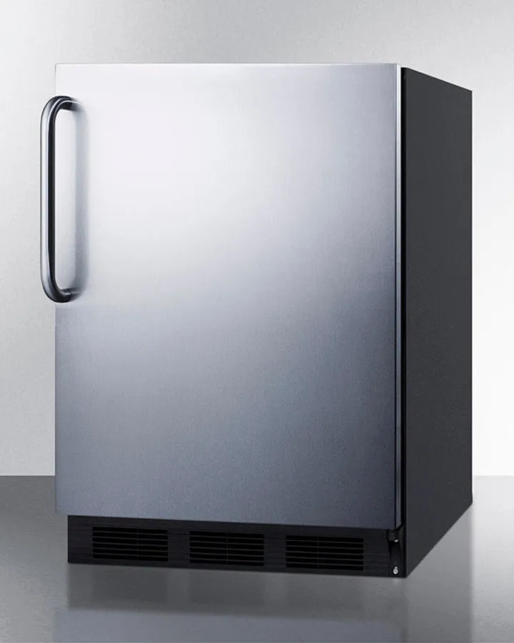 Accucold 24" Wide Refrigerator-Freezer, ADA Compliant Stainless Steel