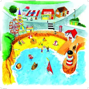 Active World Tuff Tray Seaside Mat