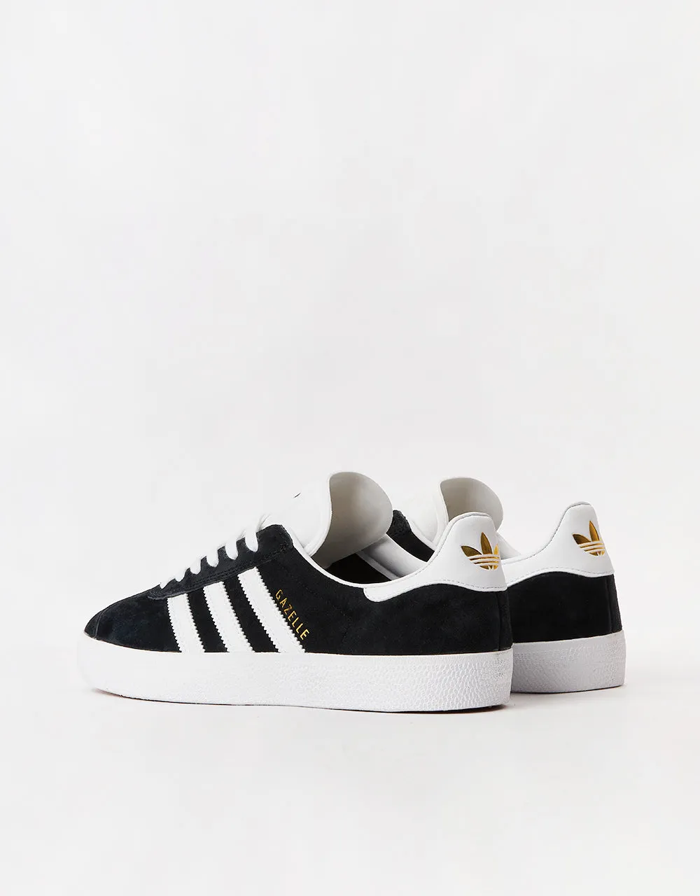 adidas Gazelle ADV Skate Shoes - Core Black/White/Gold Metallic