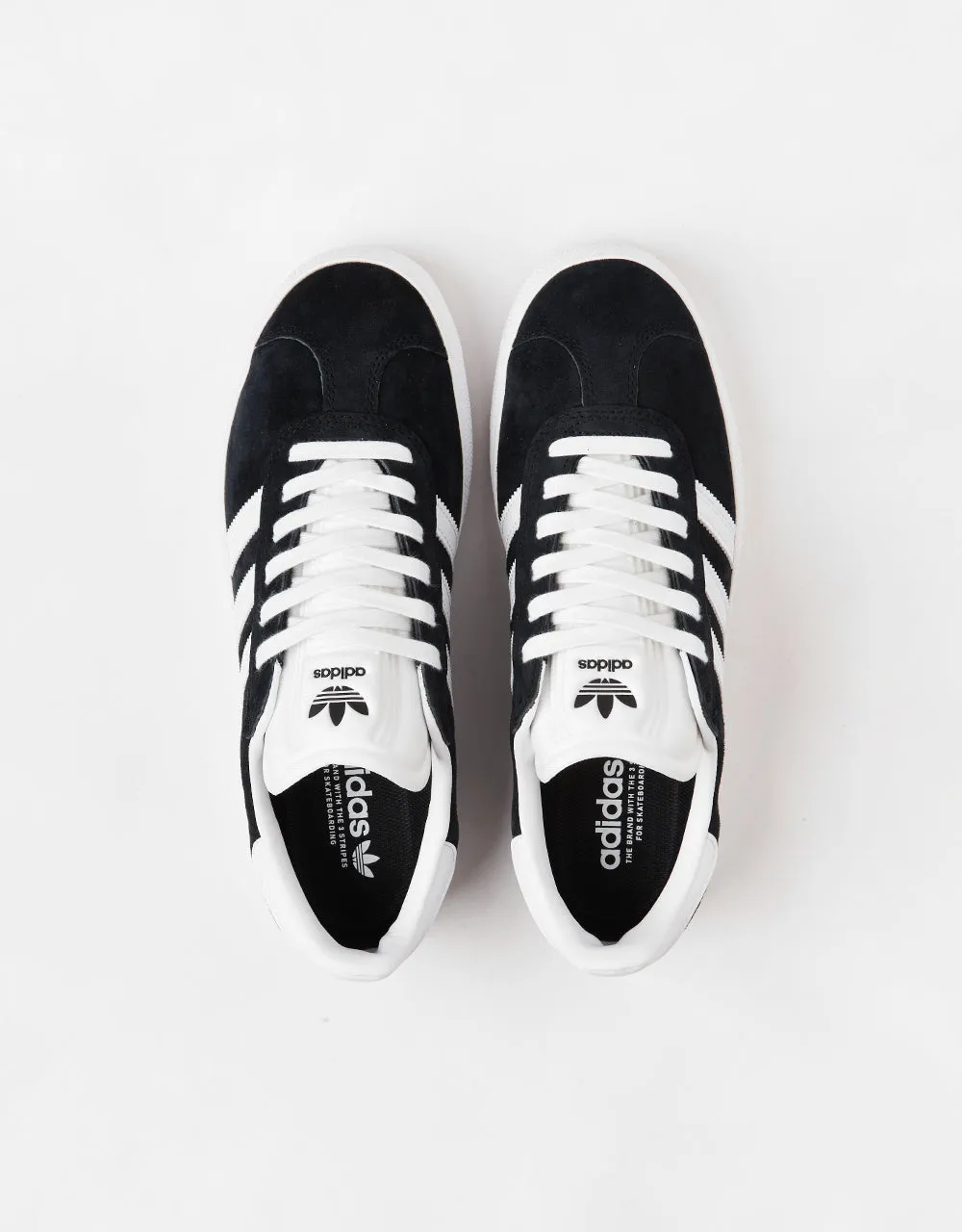 adidas Gazelle ADV Skate Shoes - Core Black/White/Gold Metallic