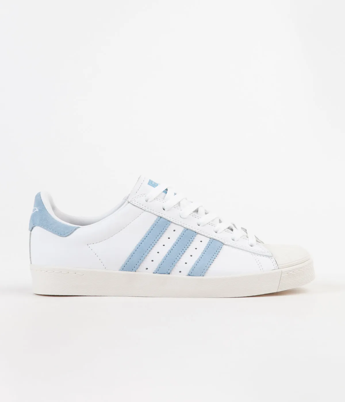 Adidas x Krooked Superstar Vulc Shoes - FTW White / Customised / Chalk White