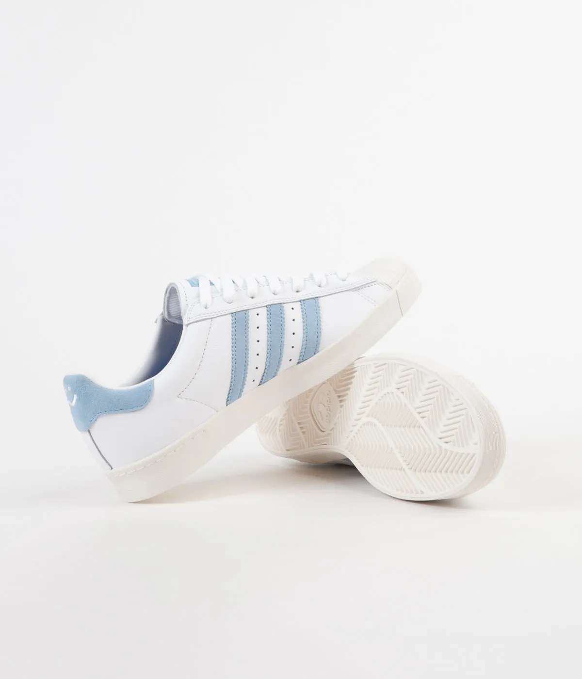 Adidas x Krooked Superstar Vulc Shoes - FTW White / Customised / Chalk White