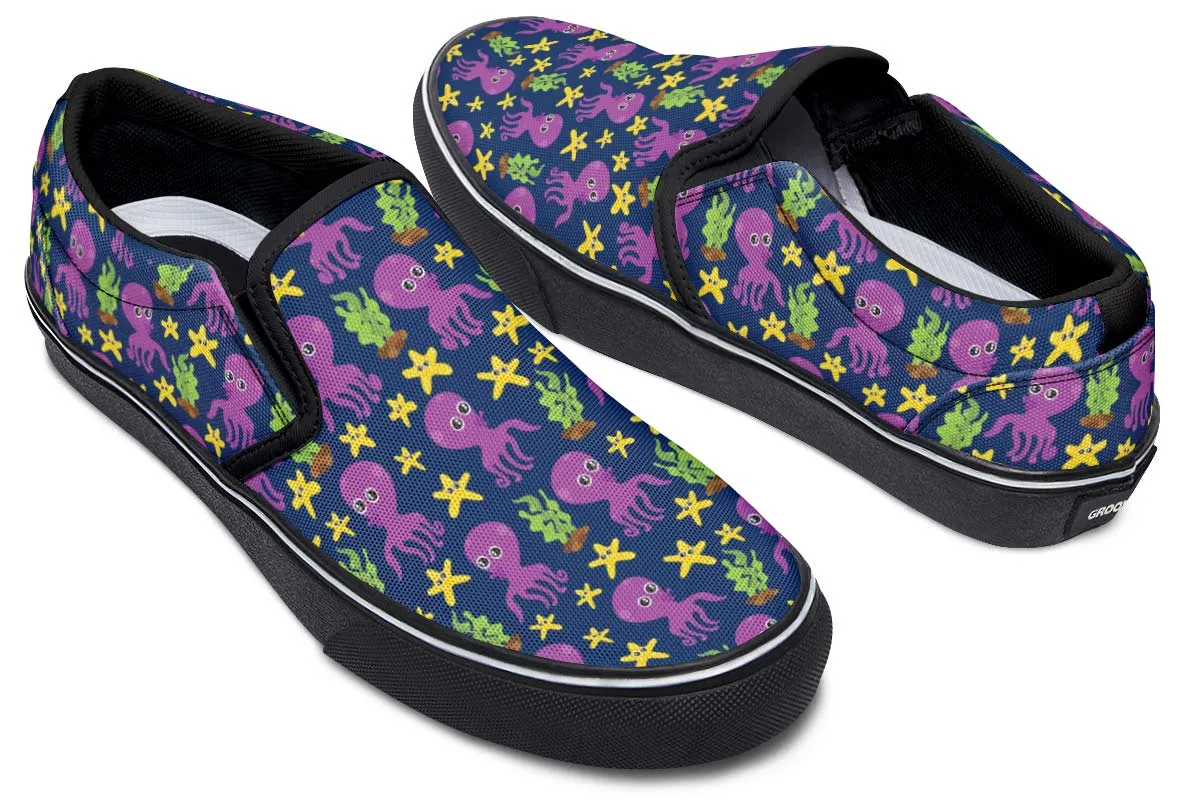 Adorable Octopus Pattern Slip-On Shoes