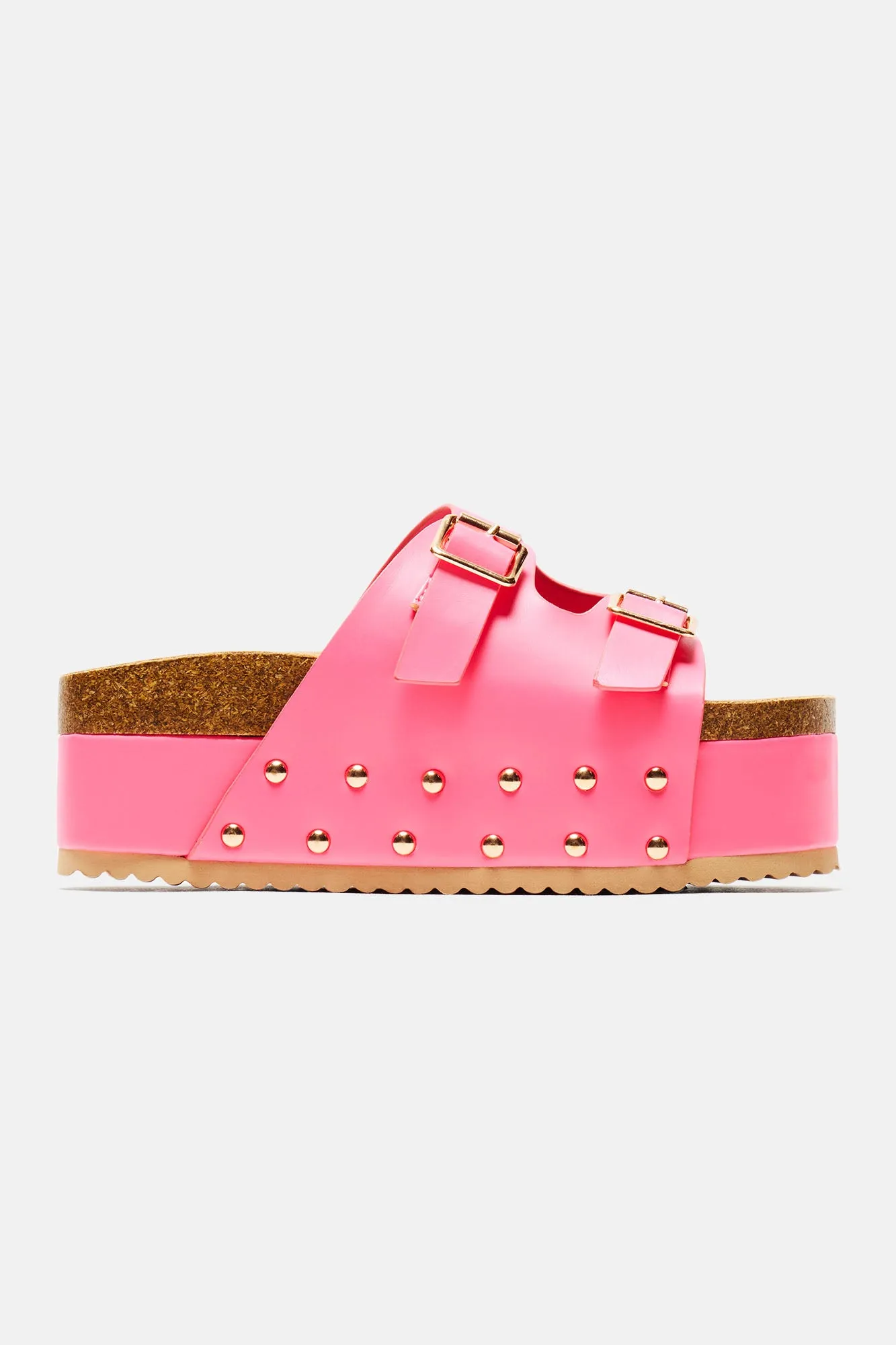 Almost Daily Flatform Sandals - Pink