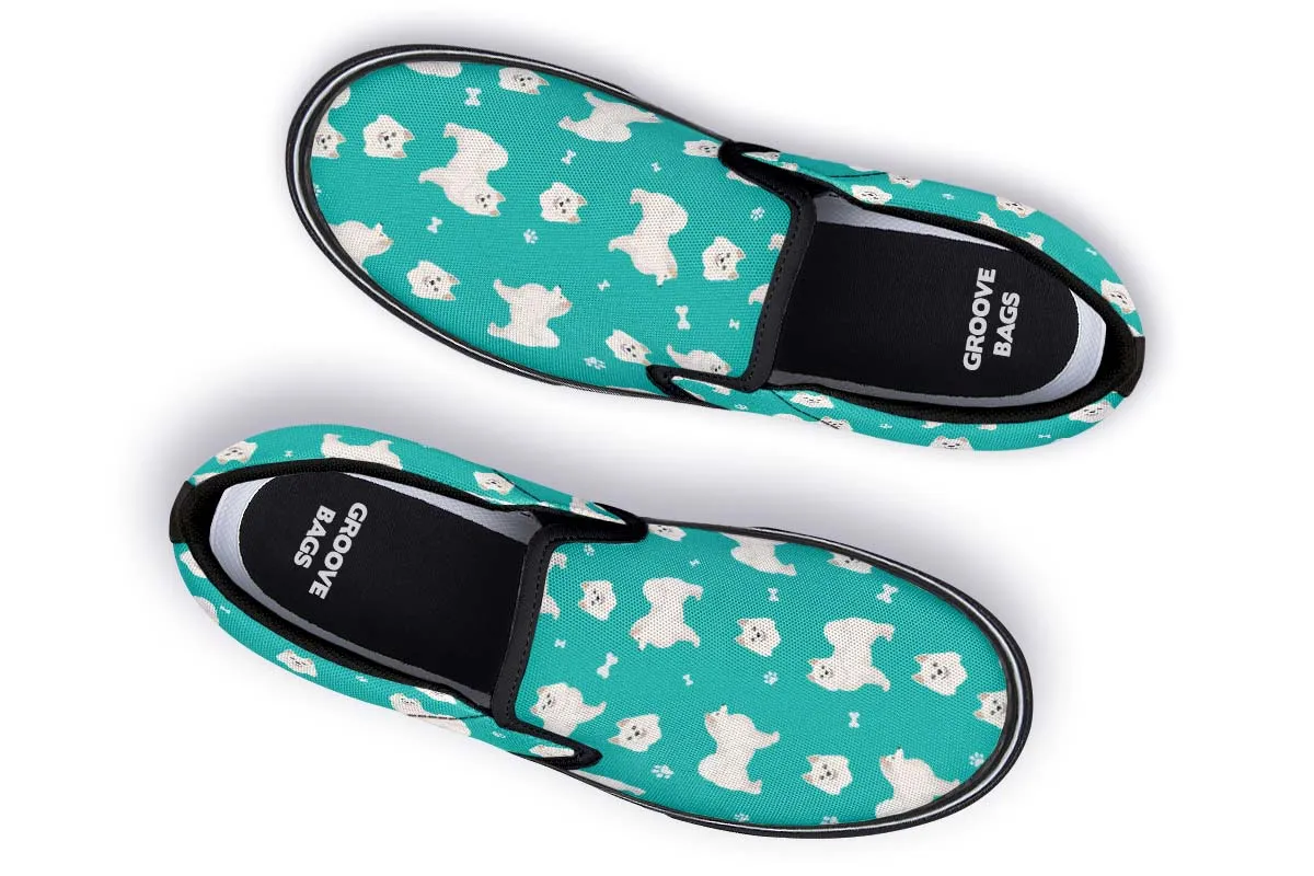 American Eskimo Pattern Slip-On Shoes