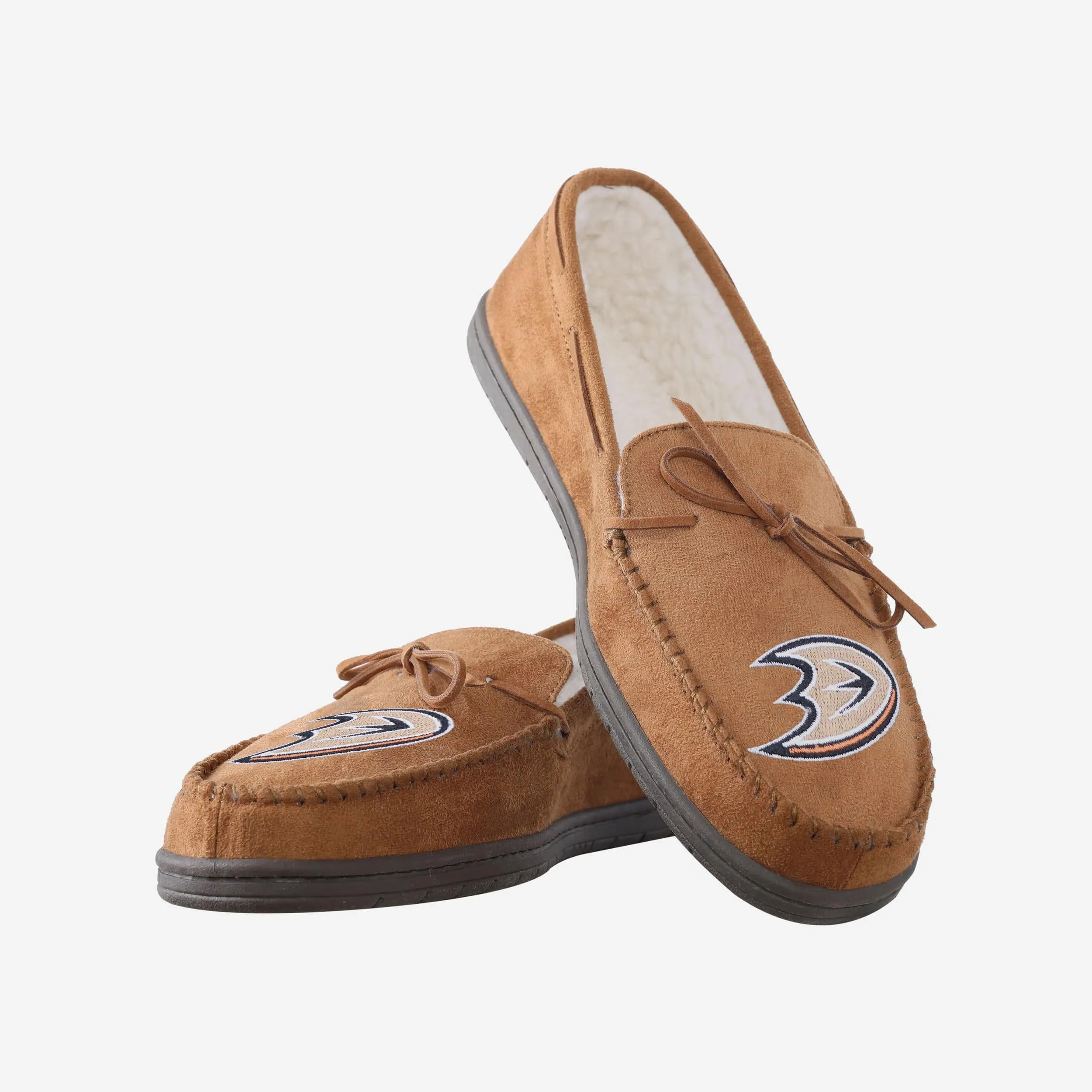 Anaheim Ducks Team Logo Moccasin Slipper