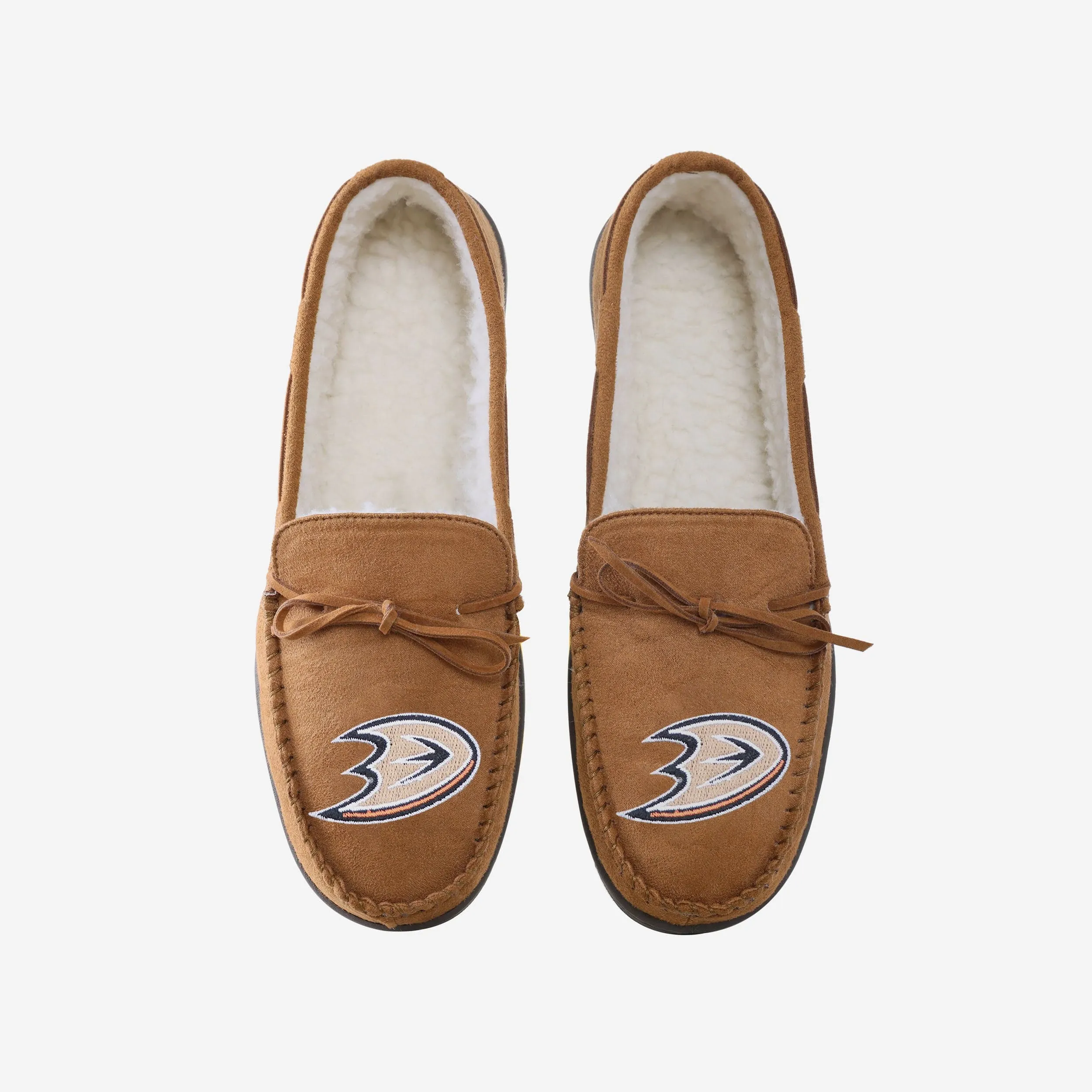 Anaheim Ducks Team Logo Moccasin Slipper