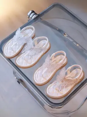 Angel Wings Crystal Sandals for Girls By Liv and Mia