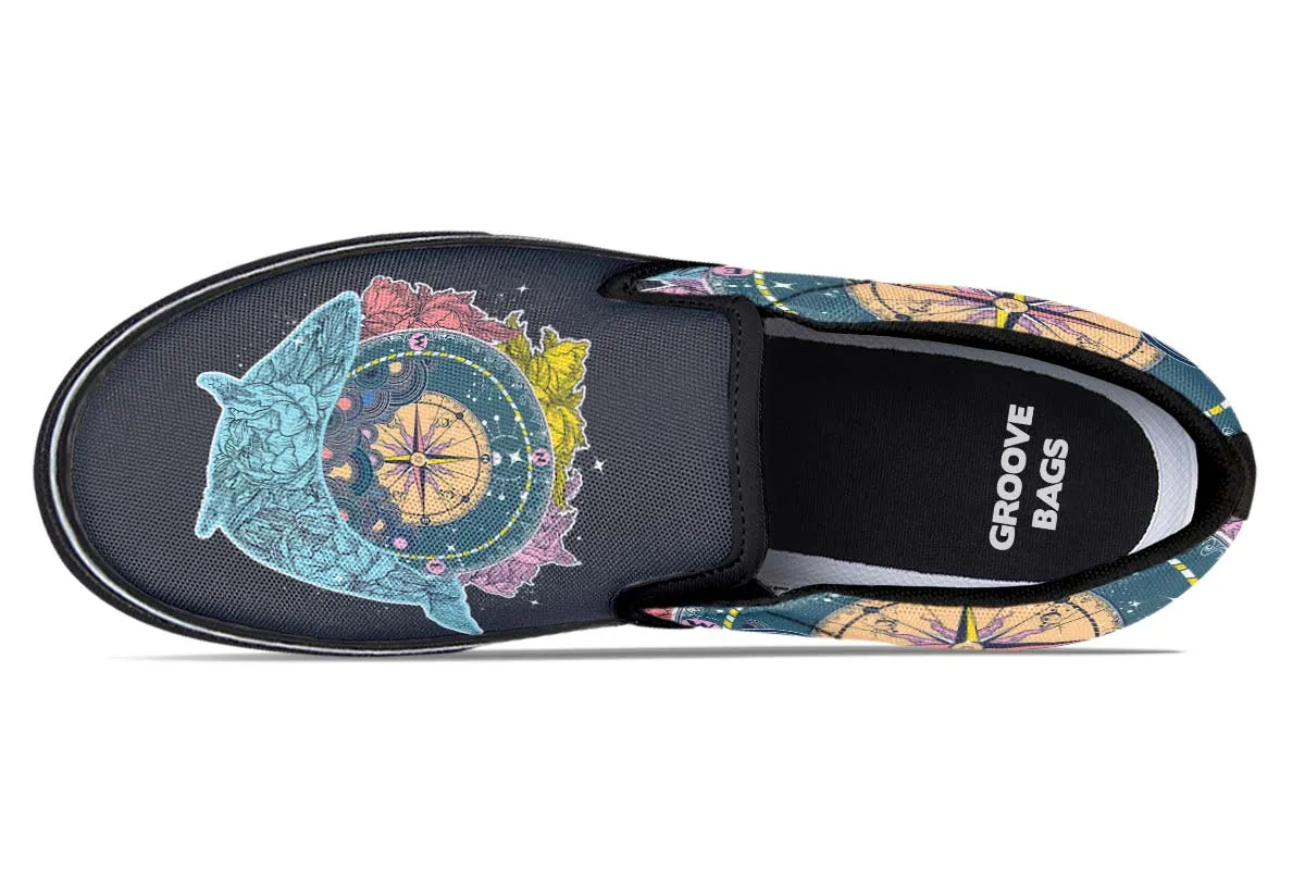 Artsy Compass Slip-On Shoes