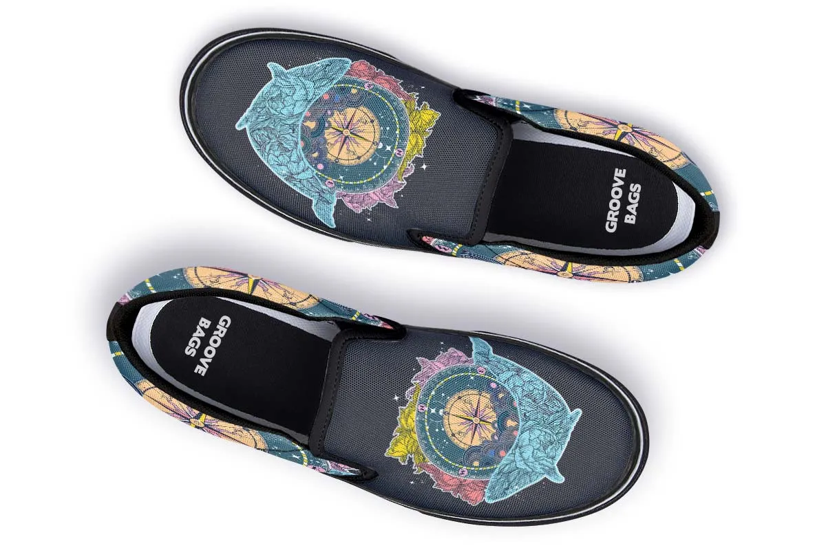 Artsy Compass Slip-On Shoes