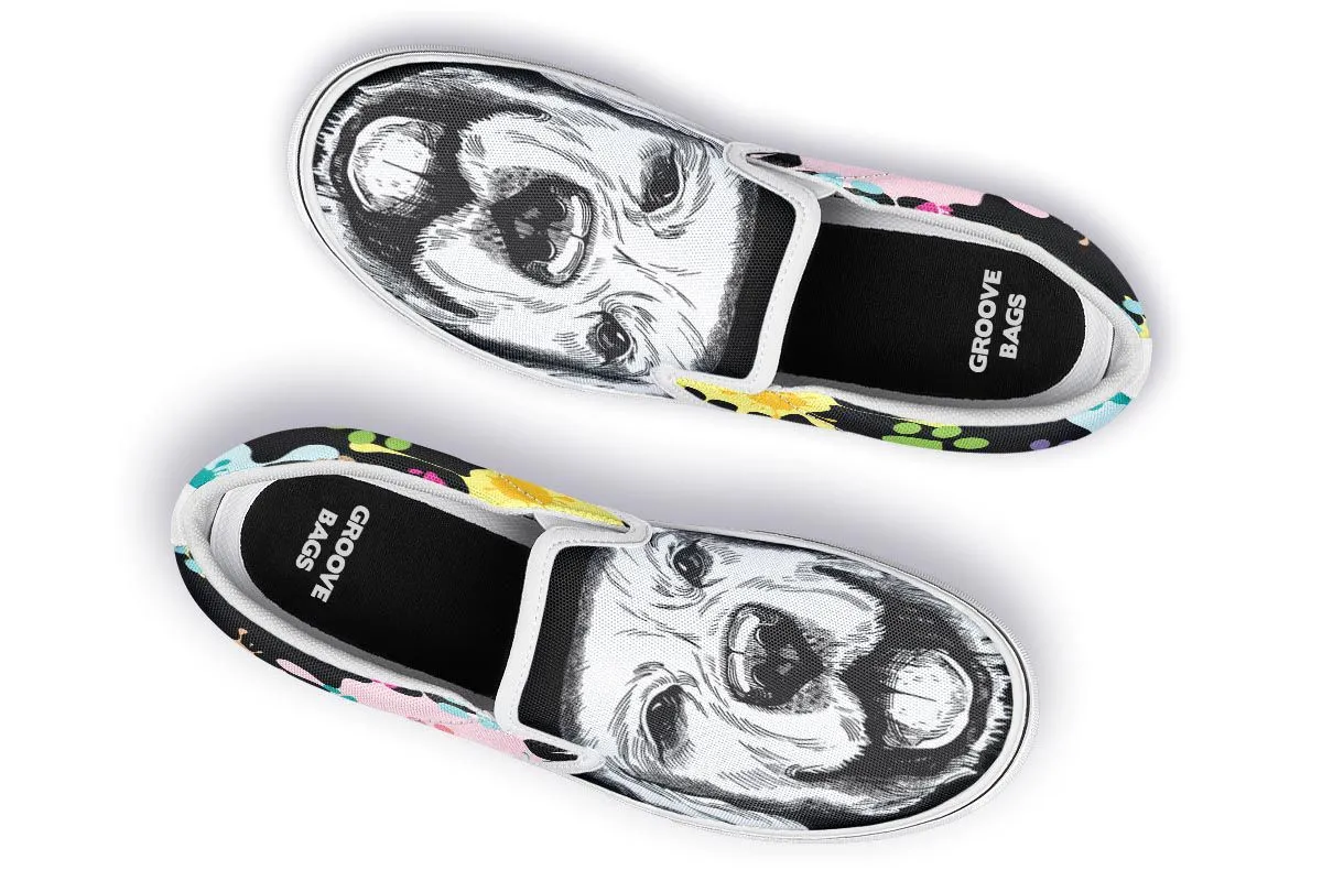 Artsy Labrador Slip-On Shoes