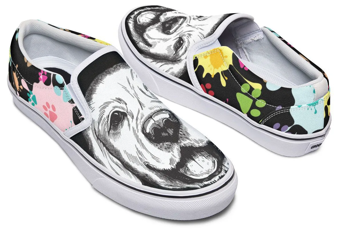 Artsy Labrador Slip-On Shoes