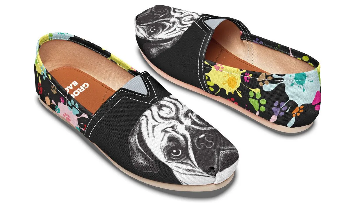 Artsy Pug Casual Shoes