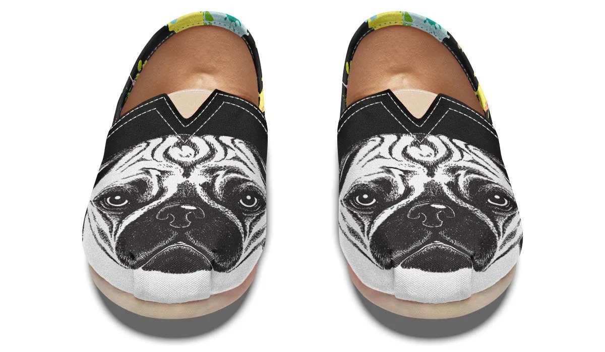 Artsy Pug Casual Shoes