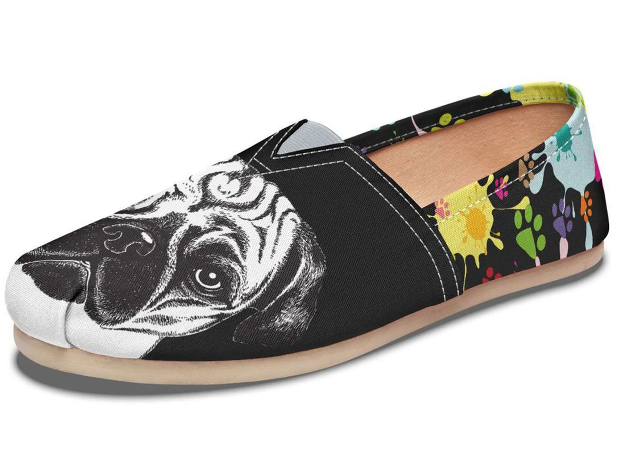 Artsy Pug Casual Shoes