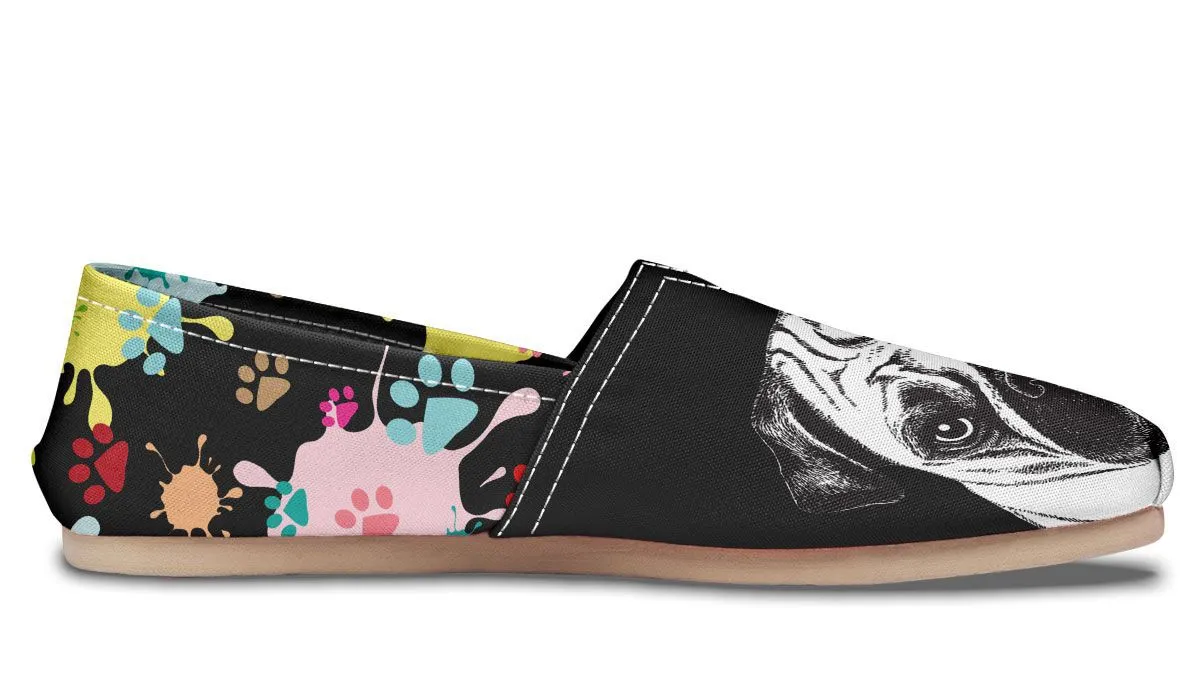 Artsy Pug Casual Shoes