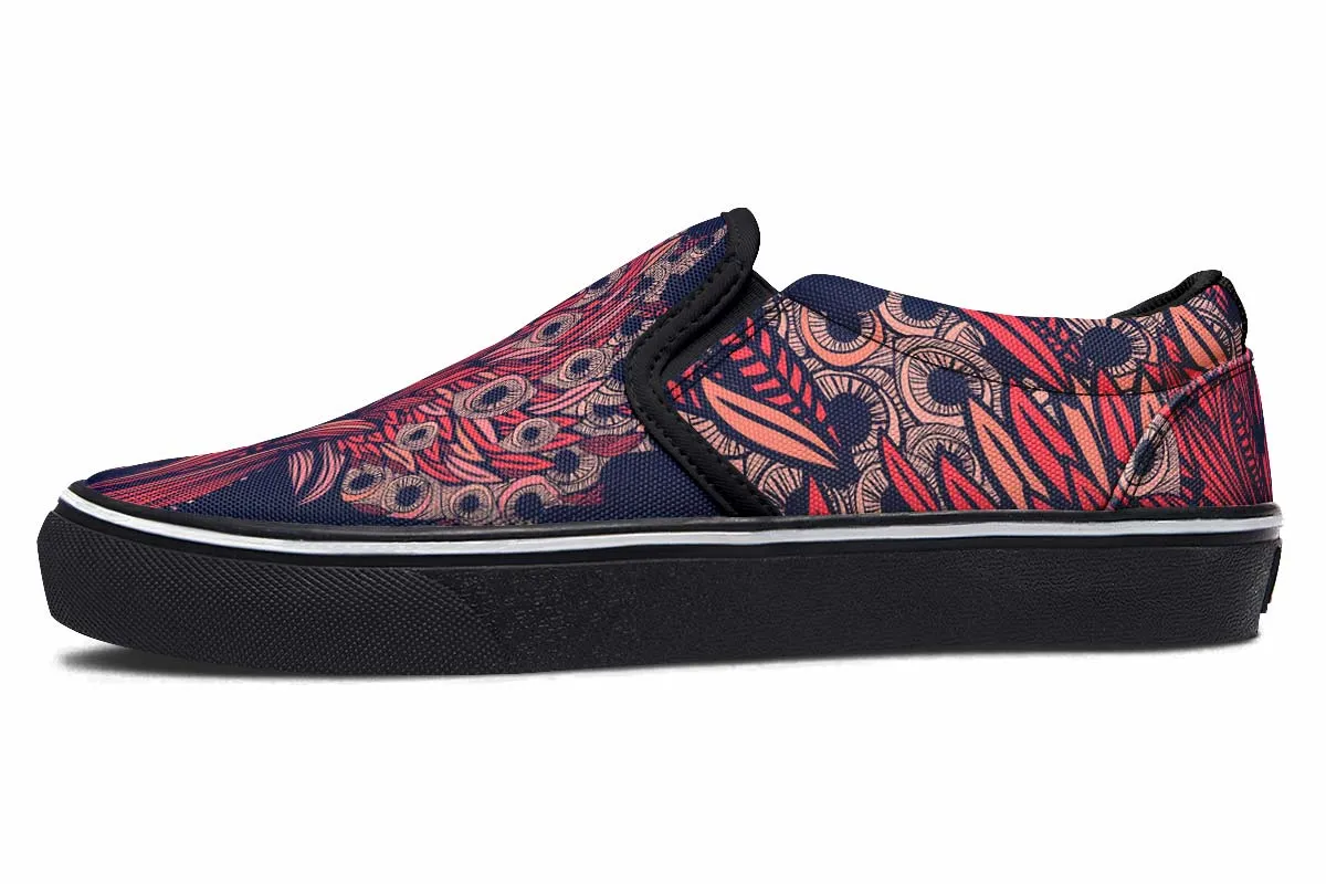 Artsy Rooster Slip-On Shoes