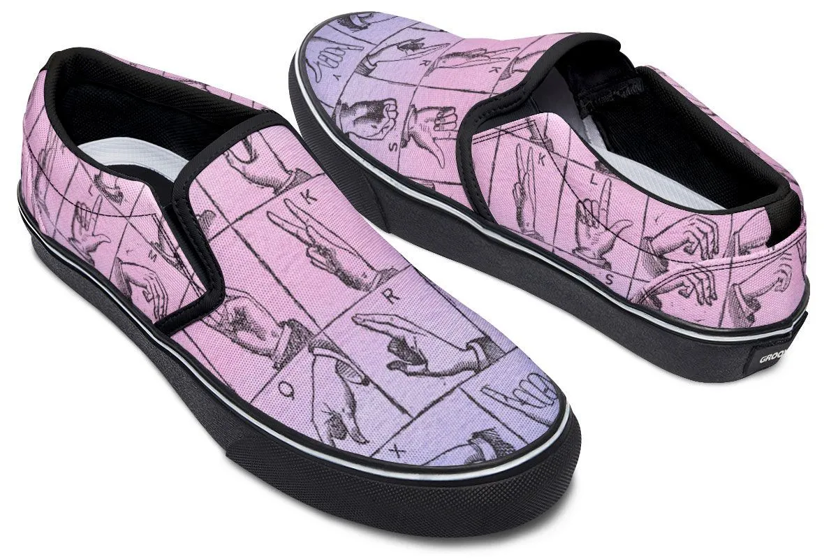 ASL Watercolor Slip-On Shoes