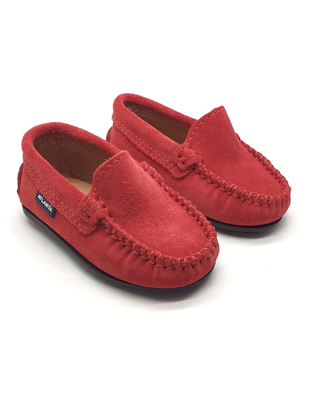 Atlanta Mocassin- Baby Shoes Moccasins Red-15G199