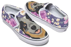 Australian Cattle Dog Portrait Slip-On Shoes