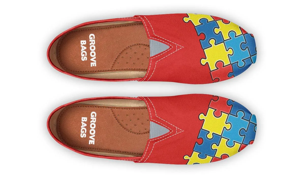 Autism Awareness Puzzle Casual Shoes