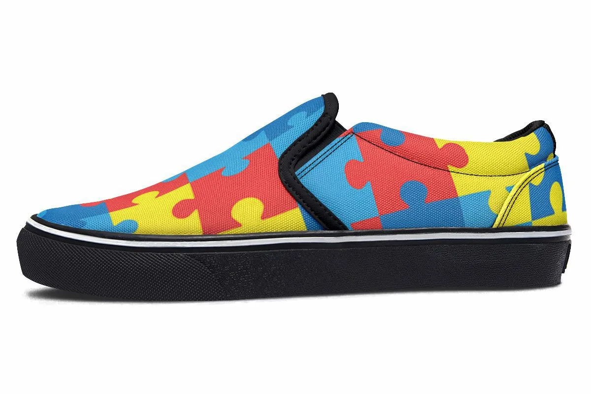 Autism Awareness Slip-On Shoes