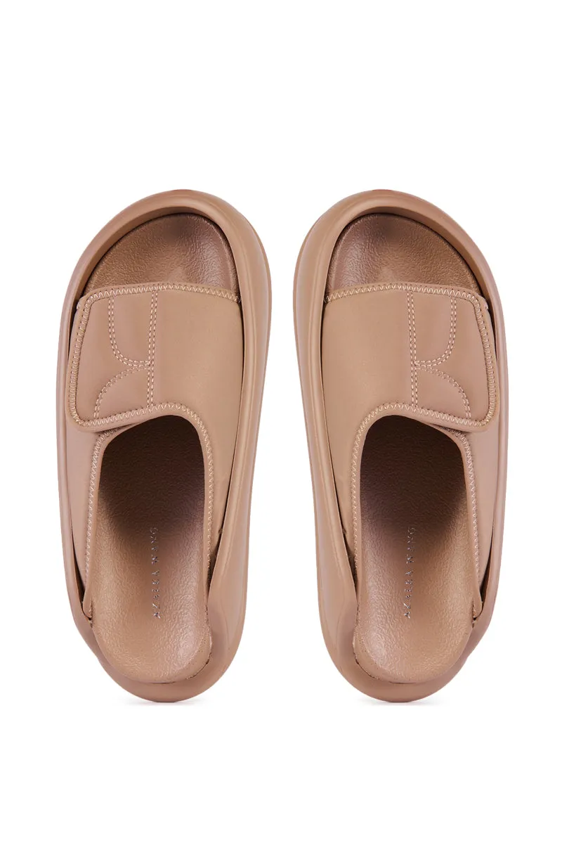 AZALEA WANG DONKEY KONG BROWN SLIP ON SANDAL