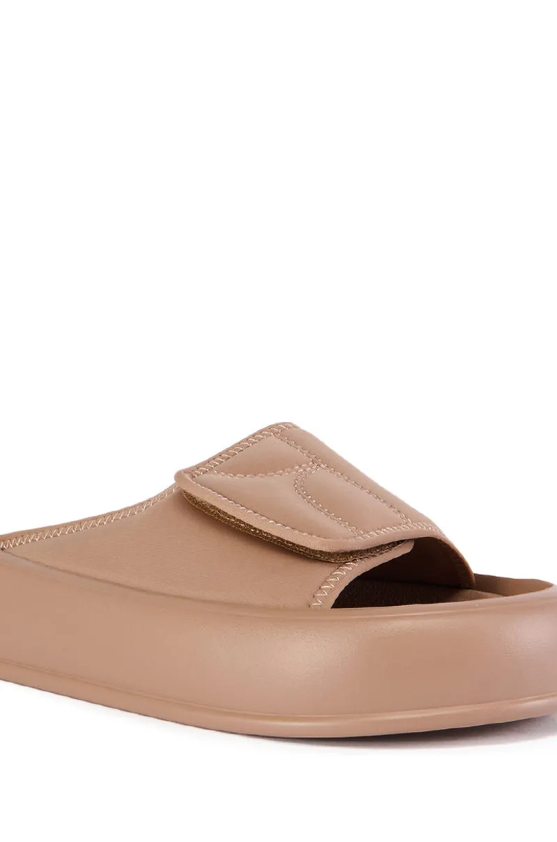 AZALEA WANG DONKEY KONG BROWN SLIP ON SANDAL