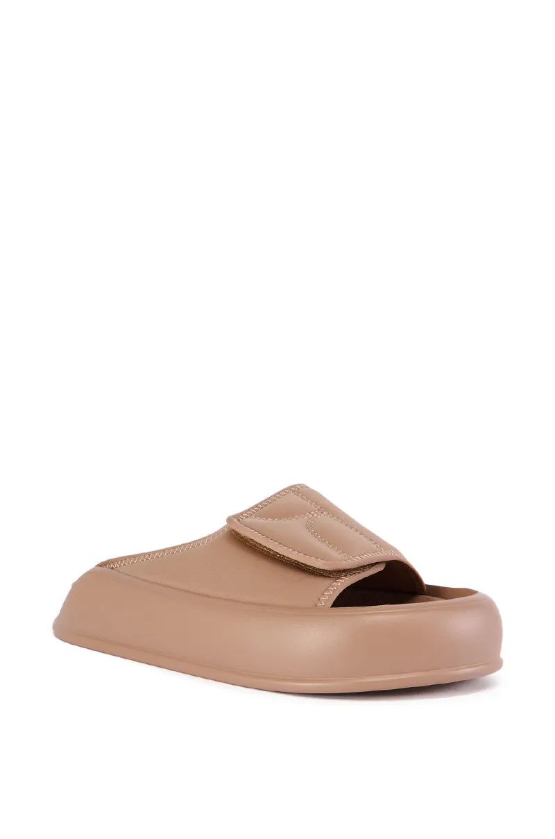 AZALEA WANG DONKEY KONG BROWN SLIP ON SANDAL