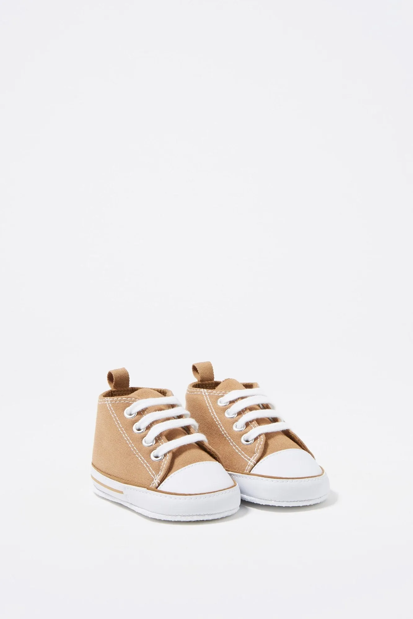 Baby Boy Lace-Up Canvas Sneakers