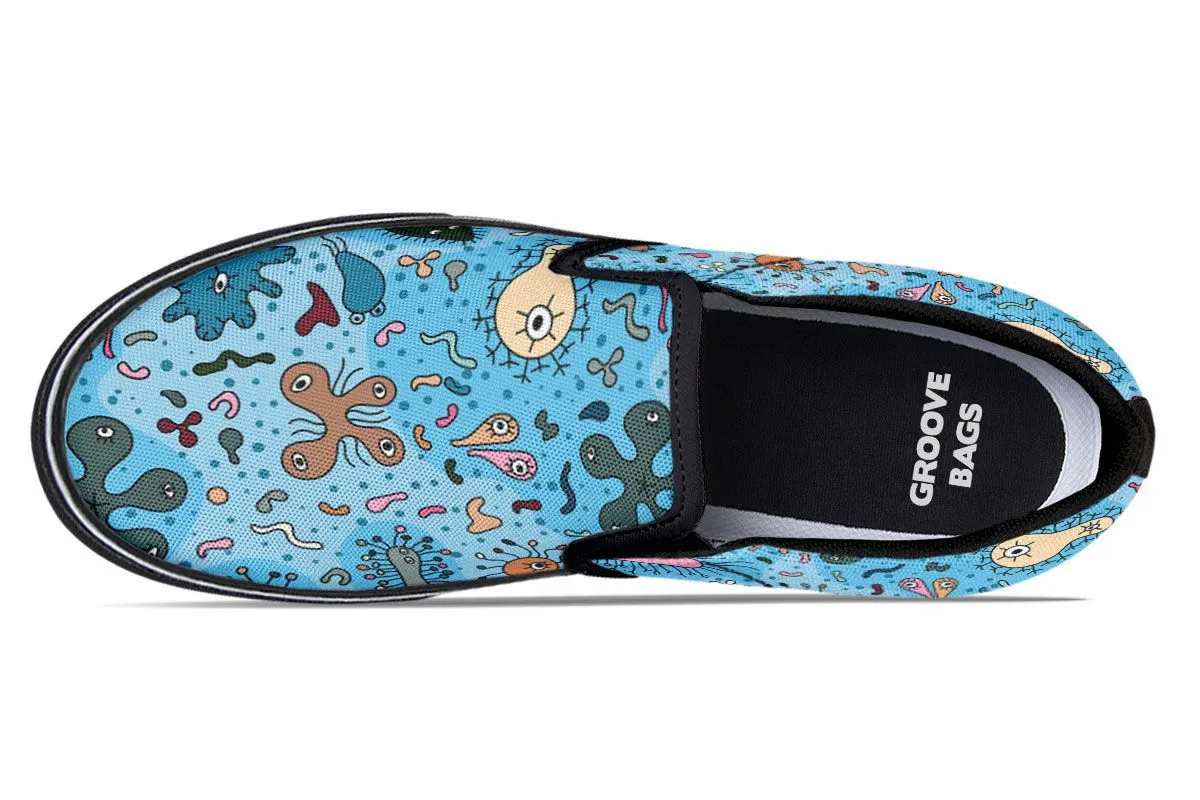 Bacteria Pattern Slip-On Shoes