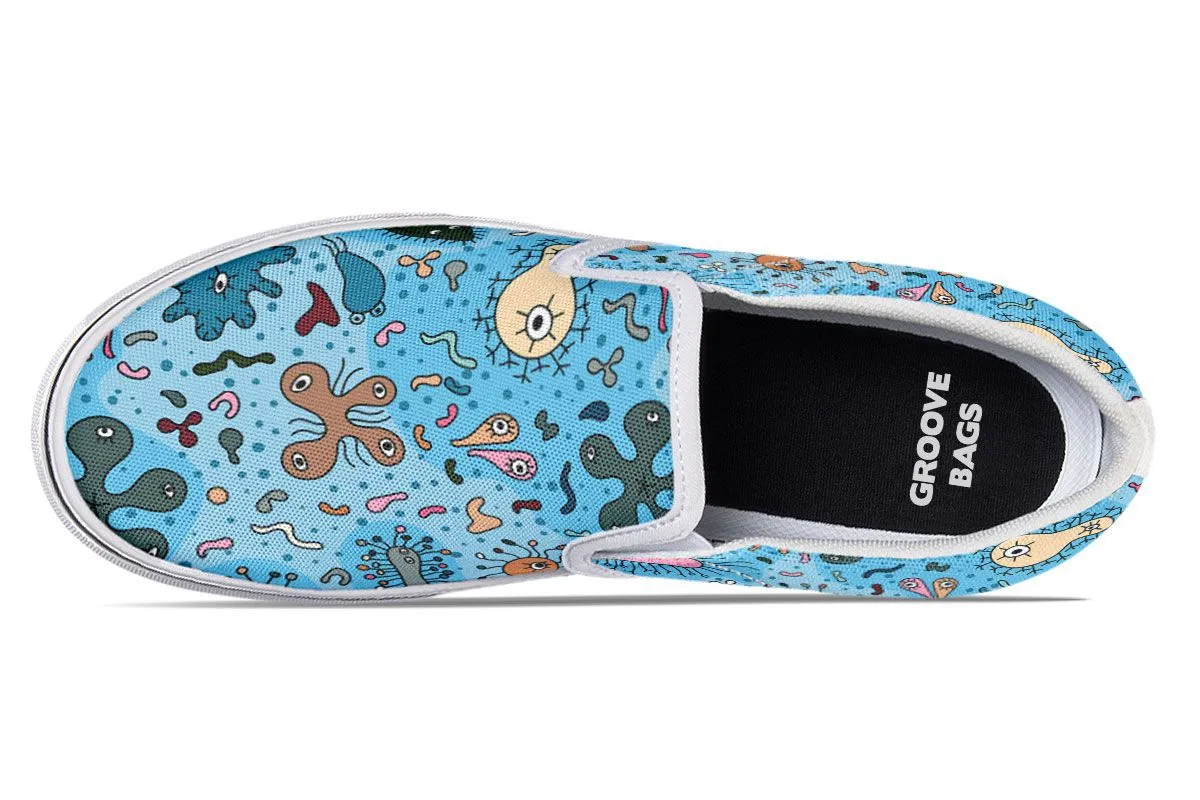 Bacteria Pattern Slip-On Shoes