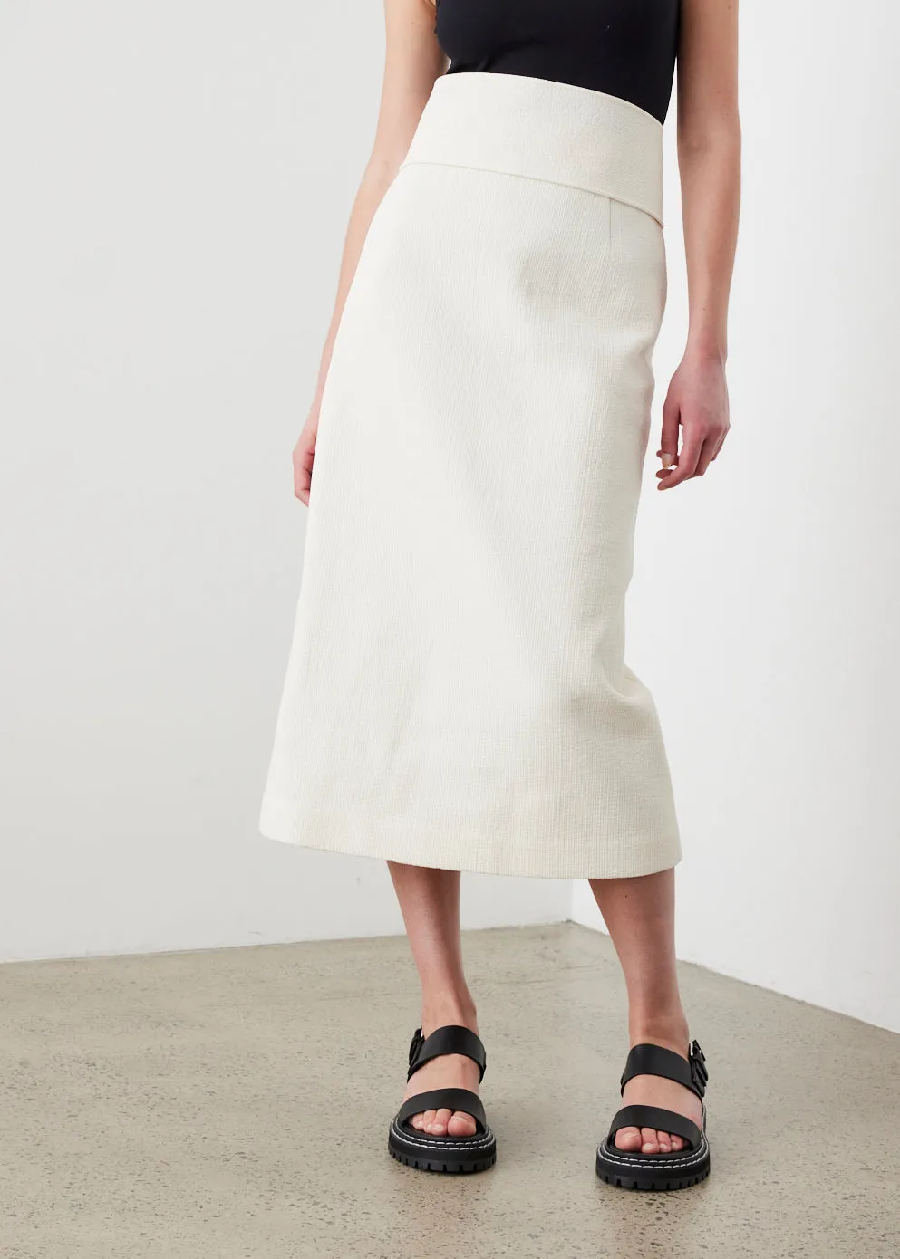 Belted Cotton Skirt