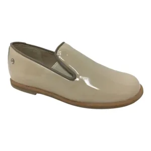 Benji - Beige Patent Leather Slip On for Boy/Girl by Manuela de Juan