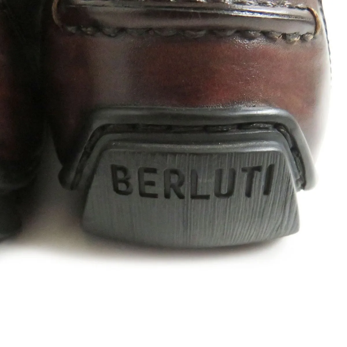 Berluti Scritto Leather Coin Loafers Bordeaux