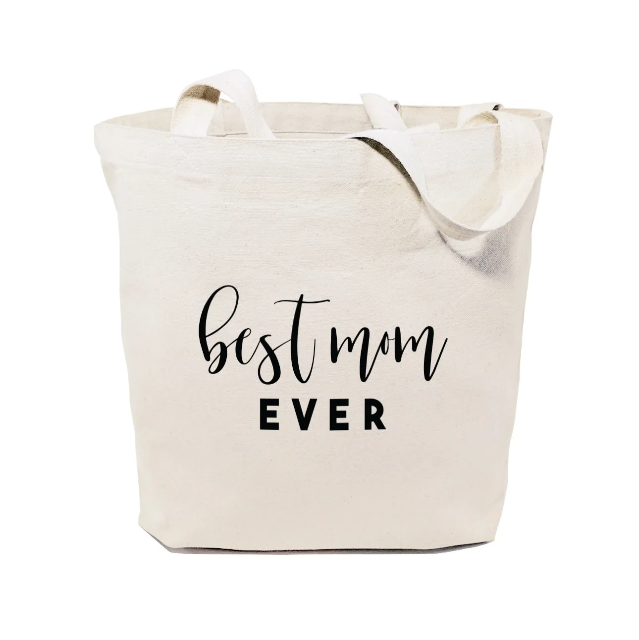 Best Mom Ever Cotton Canvas Tote Bag by The Cotton & Canvas Co.