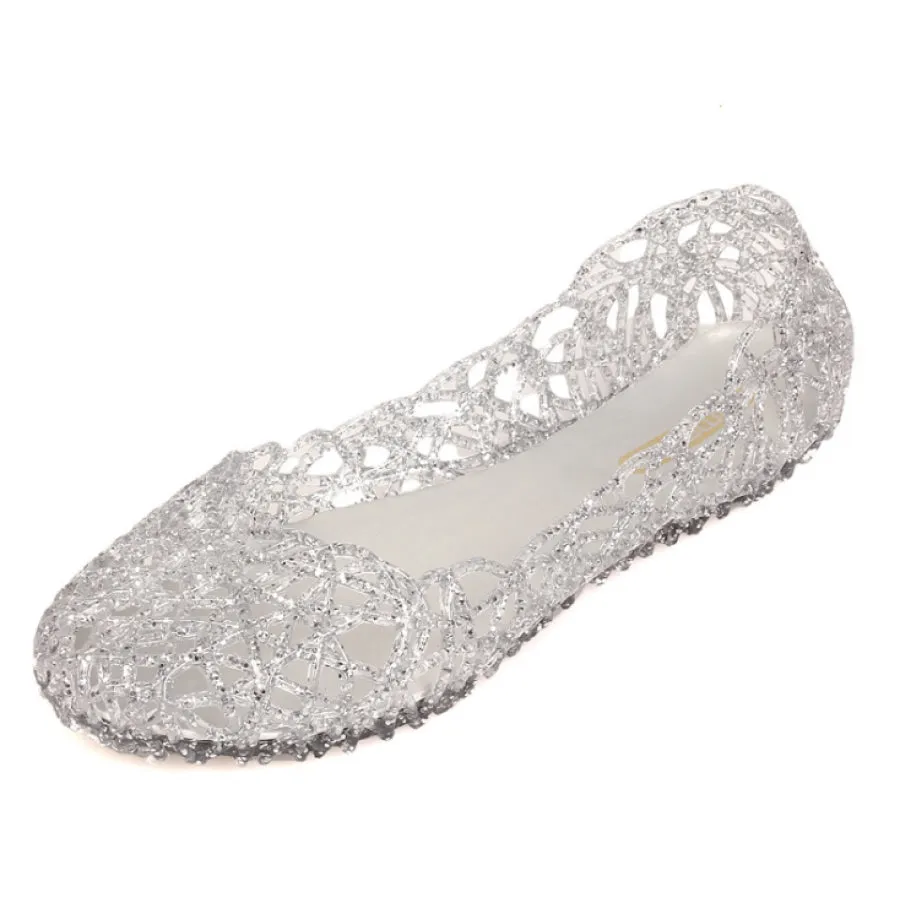 Bird Nest Design Jelly Slip-On Shoes