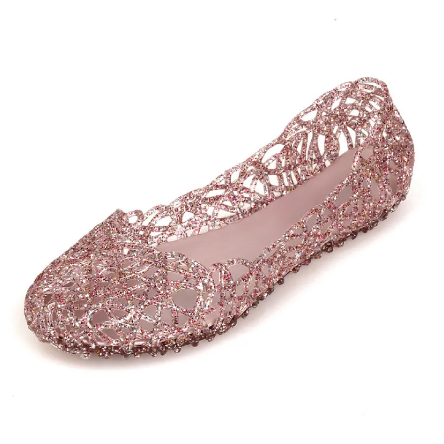 Bird Nest Design Jelly Slip-On Shoes