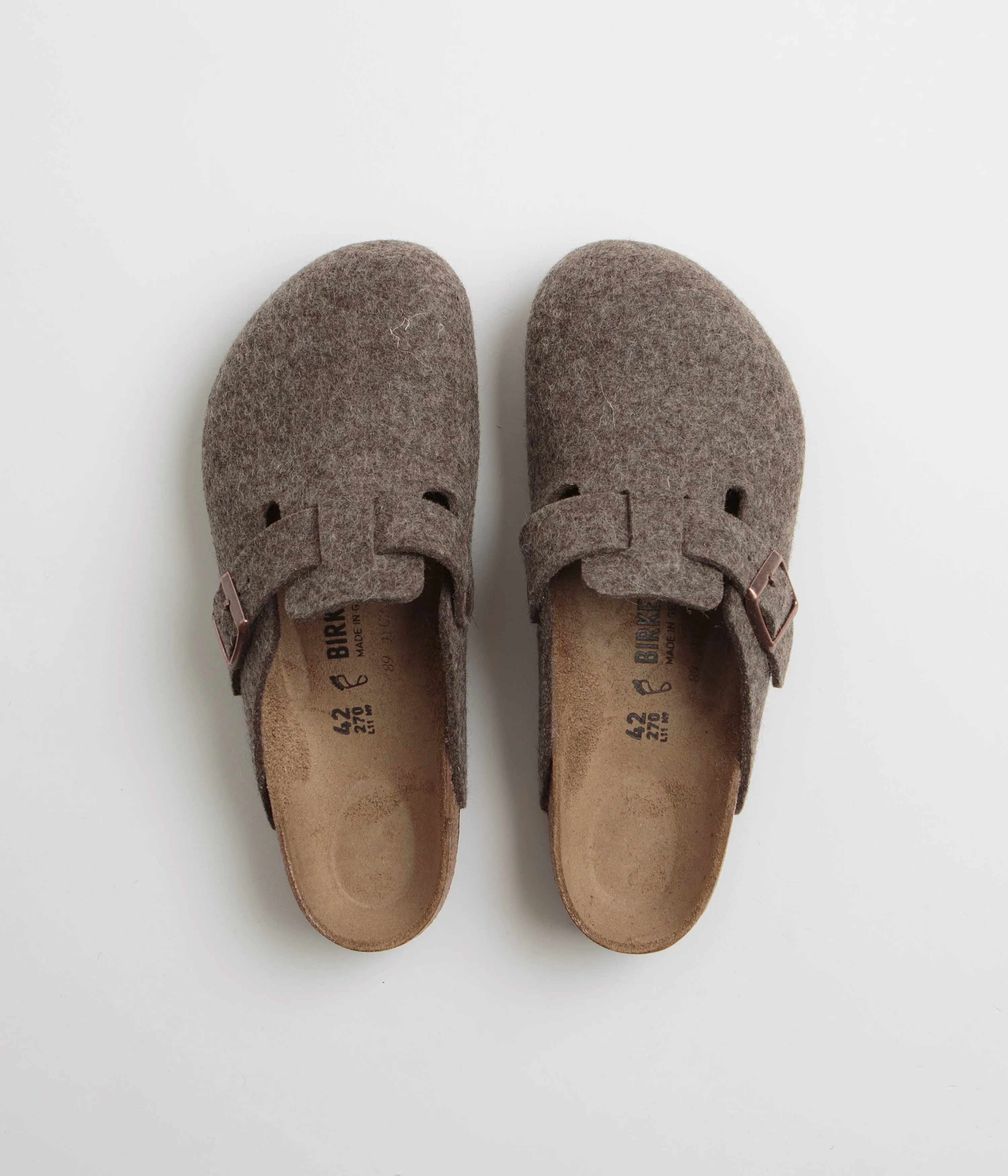 Birkenstock Boston Wool Sandals - Cacao