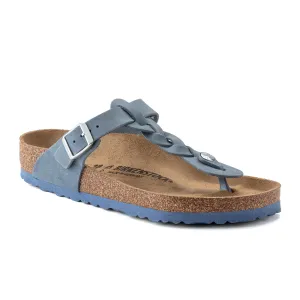 Birkenstock Gizeh Braid Sandal (Women) - Dusty Blue Oiled Leather