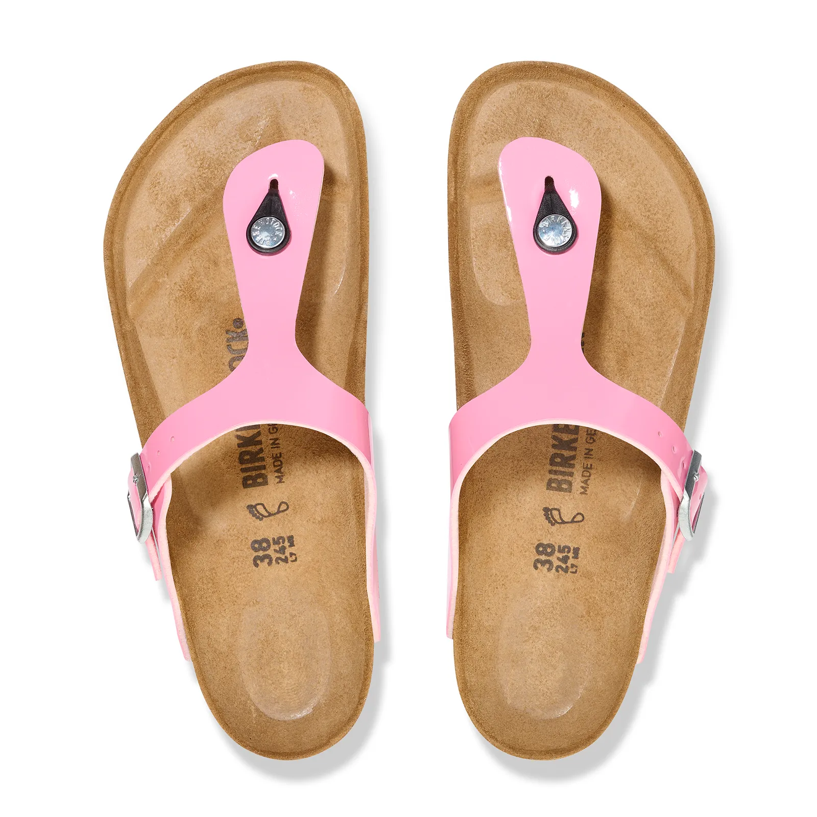 Birkenstock Gizeh Sandal (Women) - Patent Candy Pink Birko-Flor