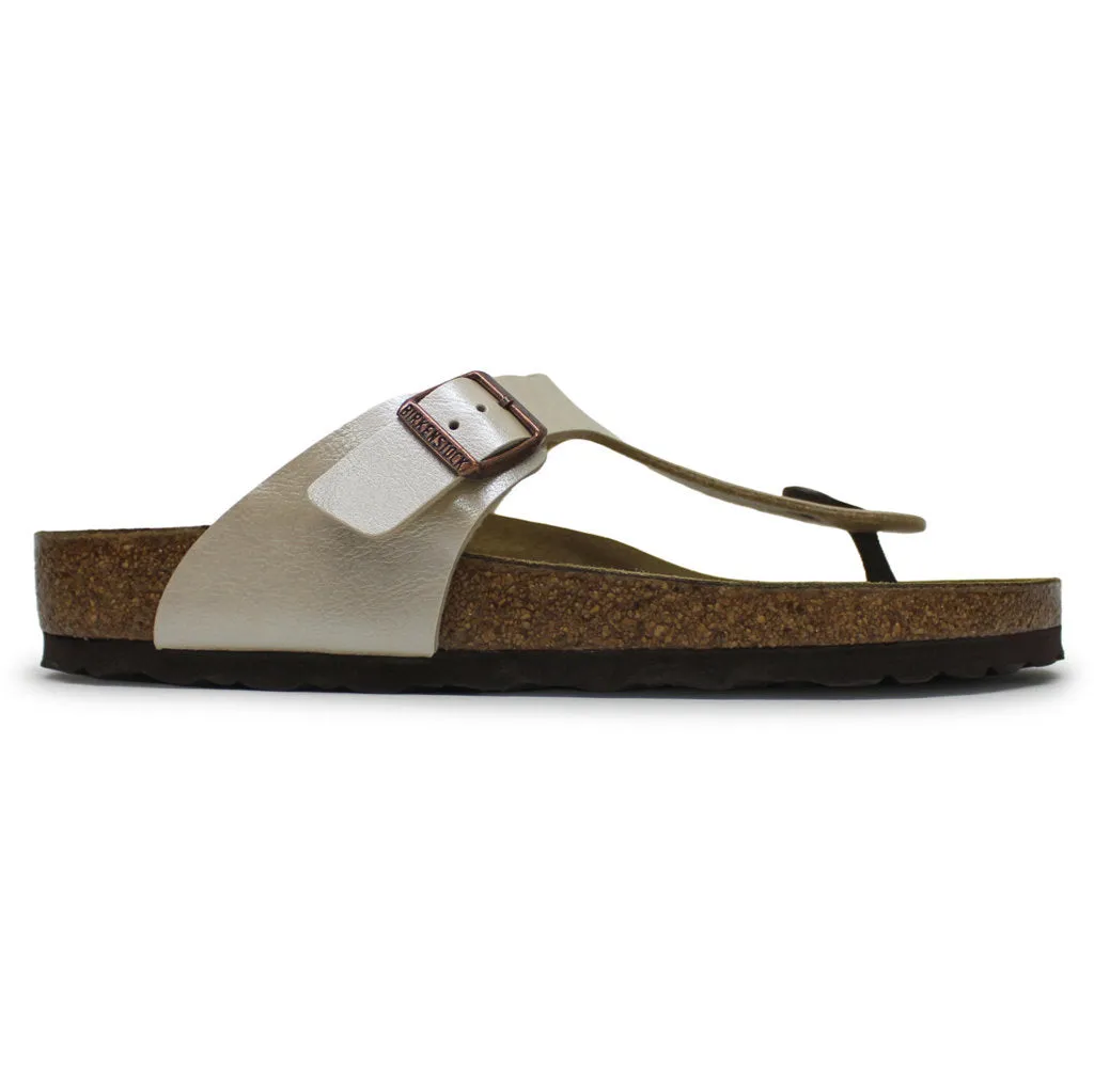 Birkenstock Gizeh White Birko-Flor Womens Sandals - UK 5.5