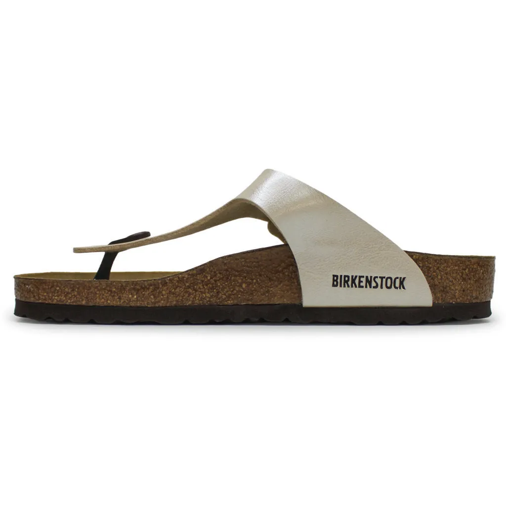 Birkenstock Gizeh White Birko-Flor Womens Sandals - UK 5.5