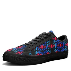 Black Fire Dragonfly Aapisi Low Top Canvas Shoes Black Sole