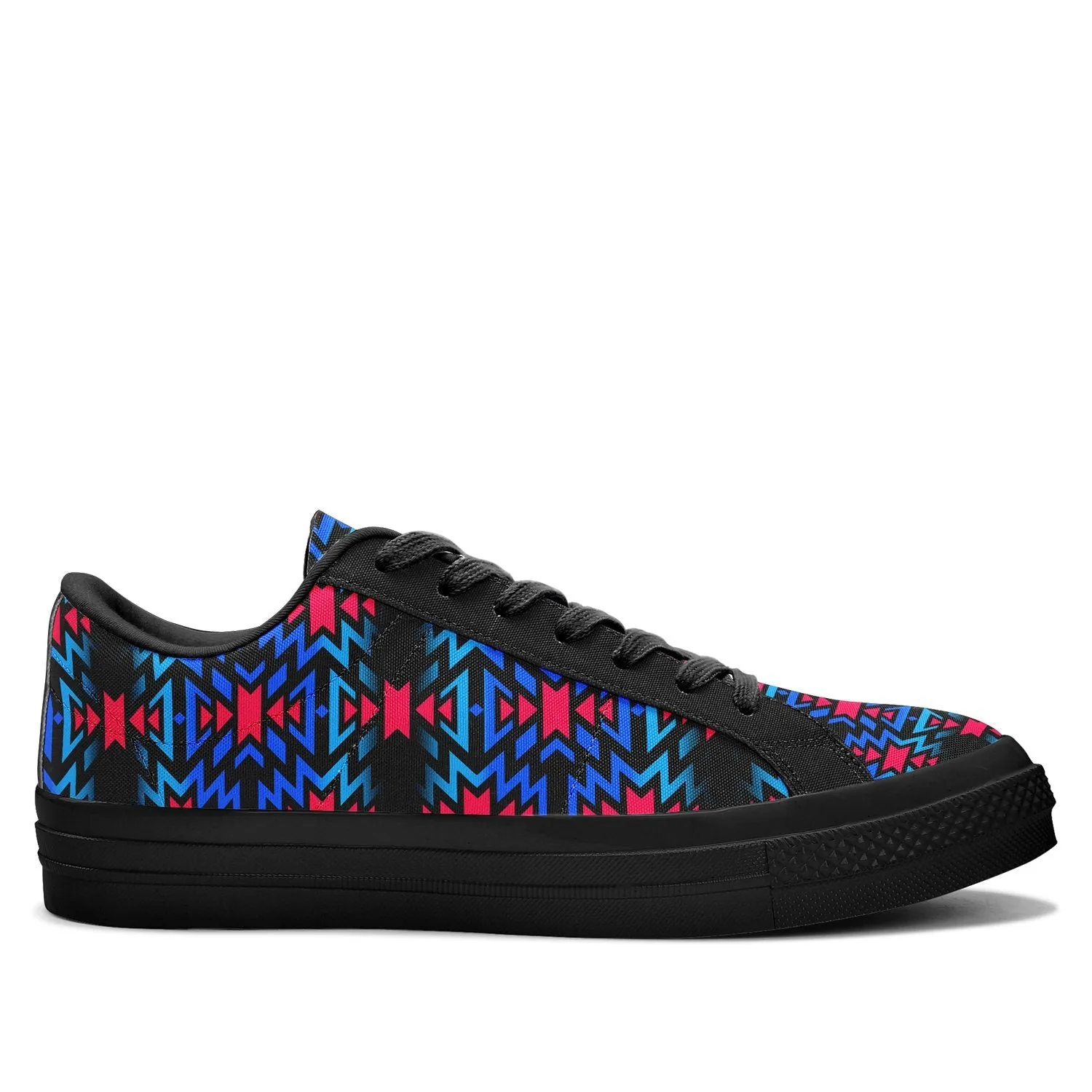 Black Fire Dragonfly Aapisi Low Top Canvas Shoes Black Sole