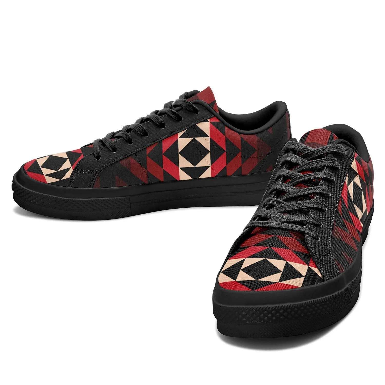 Black Rose Aapisi Low Top Canvas Shoes Black Sole