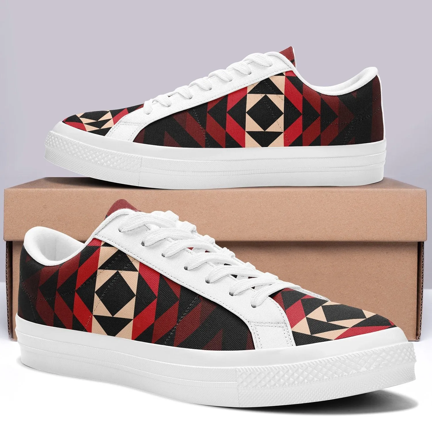 Black Rose Aapisi Low Top Canvas Shoes White Sole